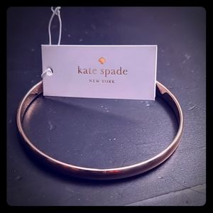 NWT Kate Spade slip on rose gold tone bangle